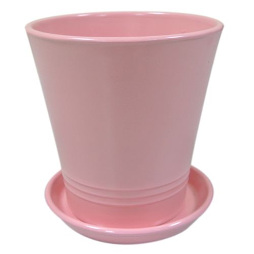 Горшок керамический Ориана-Запорожкерамика Модерн круглый 1л розовый 