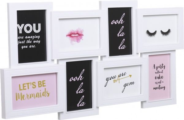 Колаж BB12-1124583 8 фото 10x15 см білий 