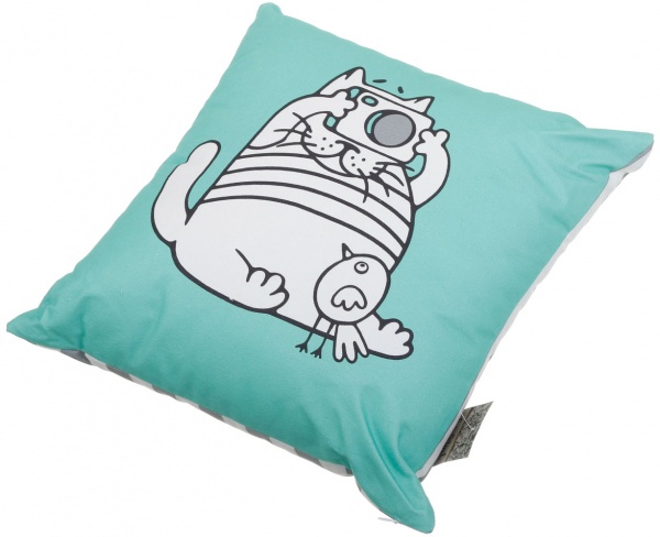 Подушка декоративна Котик 43x43 см ментоловий La Nuit 