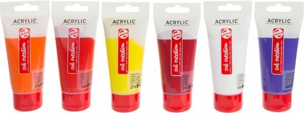 Набор красок акриловых 12 цветов 75 мл ArtCreation Royal Talens