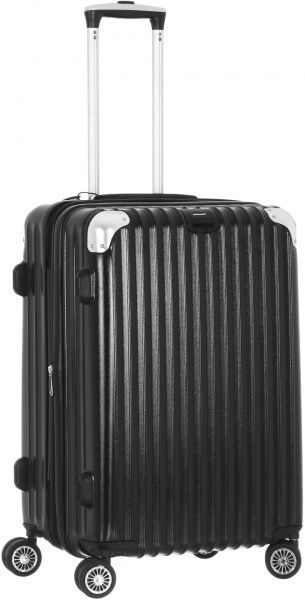 Чемодан Ambassador на 4 колесах L черный A8573 