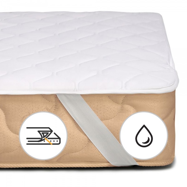 Наматрацник MirSon Стандарт Тенсель (Modal) 308 водонепроникний з резинкою у кутах 26х160x200 см 2200000354877 