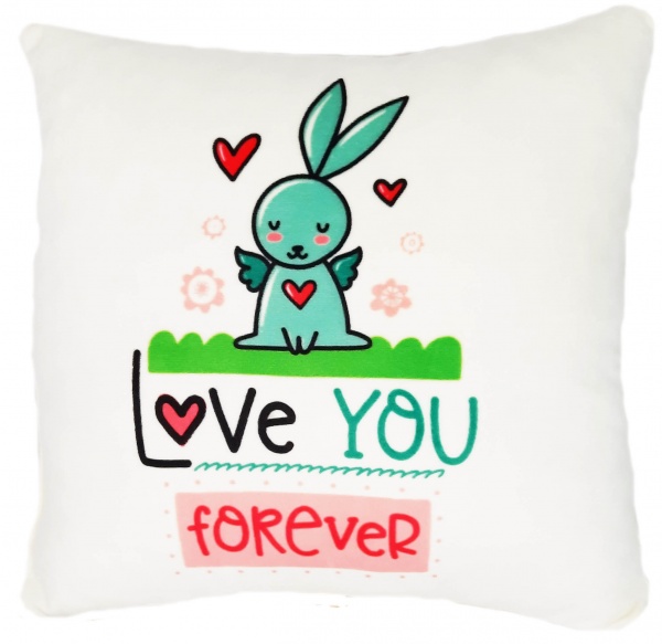 Подушка декоративна Анна Love you forever 35 см різнокольоровий принт