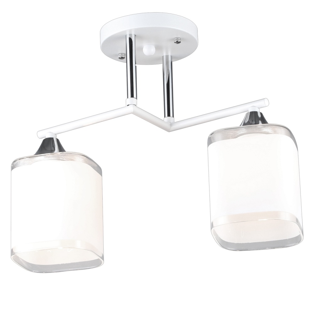 Люстра потолочная Victoria Lighting 2x40 Вт E27 белый Reuben/PL2 white