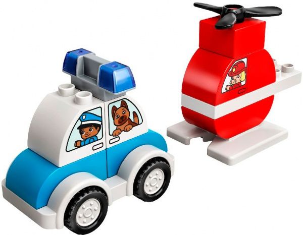Конструктор LEGO Duplo Пожежний вертоліт і поліцейська машина 10957