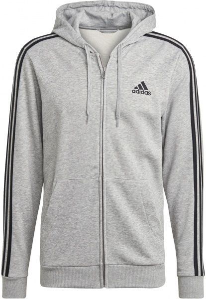 Джемпер Adidas M 3S FT FZ HD GK9034 р. 2XL сірий