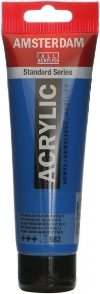 Краска акриловая № 582 Марганец фталово-синий 120 мл Amsterdam Standart Royal Talens
