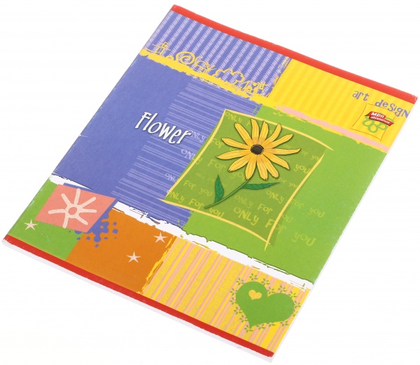 Тетрадь школьная с глитером 48 листов в клеточку в ассортименте Мечты сбываются