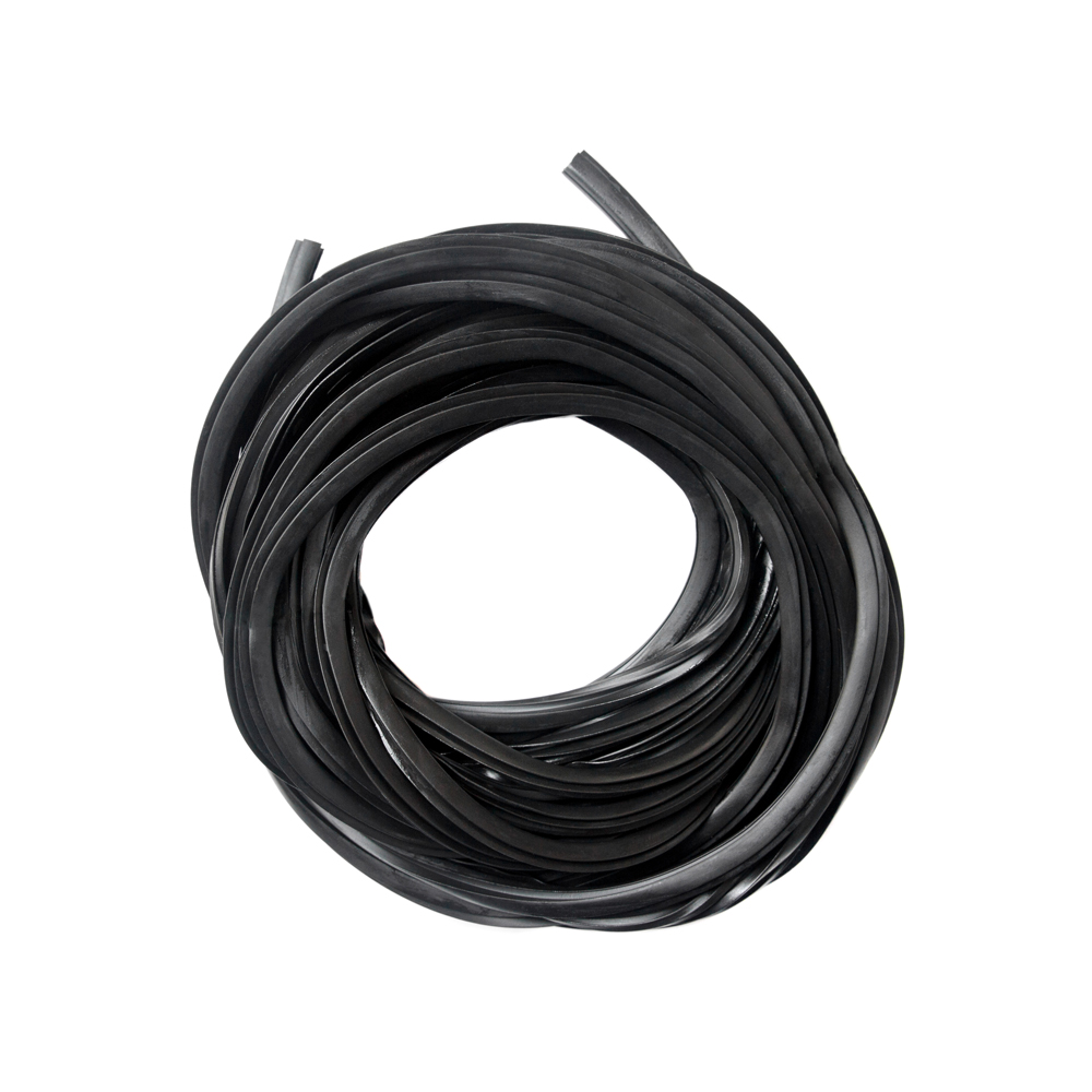 Уплотнитель фигурный Vektor для рамы и створки 12 м черный