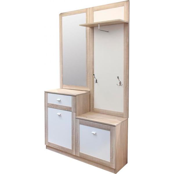 Передпокій Aqua Rodos Malaga дуб сонома білий