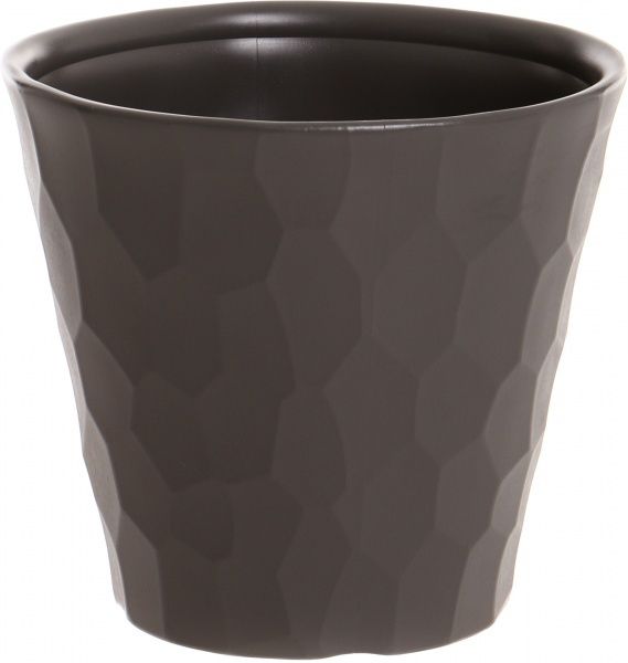 Горщик пластиковий Prosperplast Rocka круглий 27л коричневий (71164-440) 