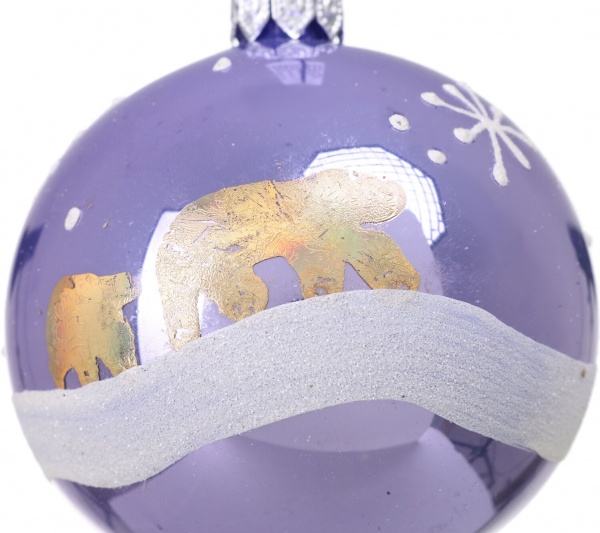 Шар новогодний мульти d 80 мм в ассортименте