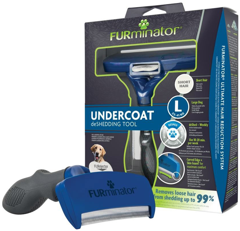 Инструмент для удаления подшерстка FURminator для собак с короткой шерстью Short Hair размер L 92955FL/691656