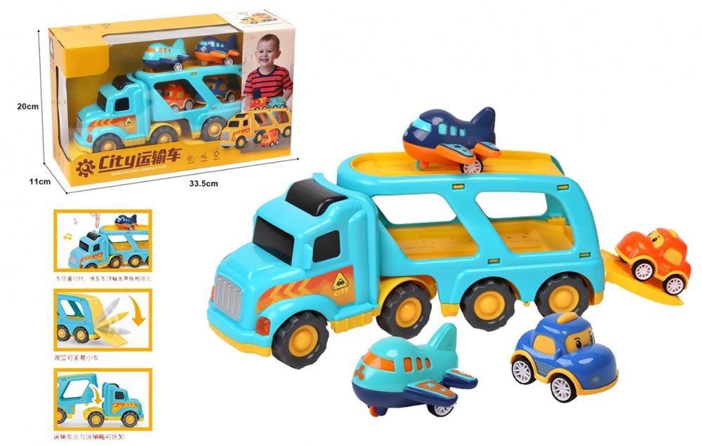 Набор Shantou строительная техника 5 машинок голубой OTB0585783