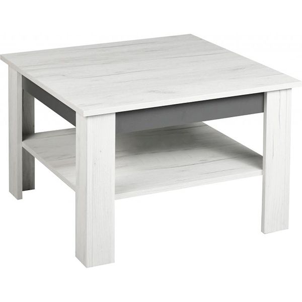 Стол журнальный Note I дуб крафт белый/графит 670x670x460 мм