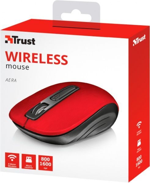 Мышь Trust Aera Wireless 22374 red 