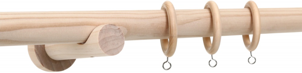 Карниз Vivendi одинарний укомплектований d28 мм 160 см нефарбований