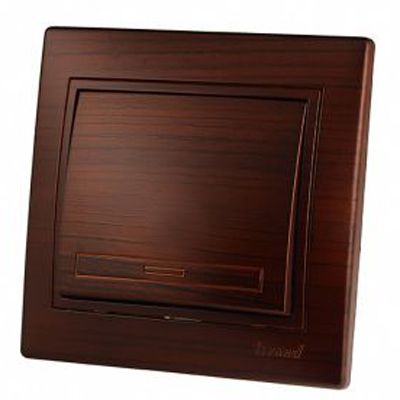 Выключатель одинарный Mira 701-0404-100 античный кедр