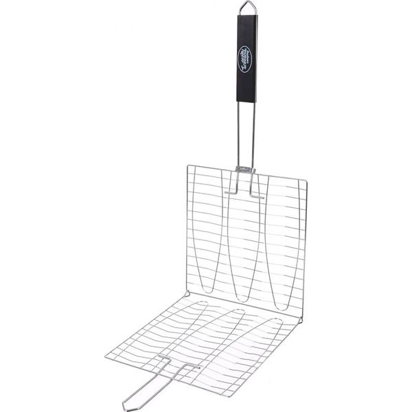 Решетка-гриль Grilland для рыбы, хромированная, 61х28х28 см BQ2119