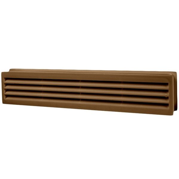 Решетка Домовент ДВ 430/2 пластик коричневый 