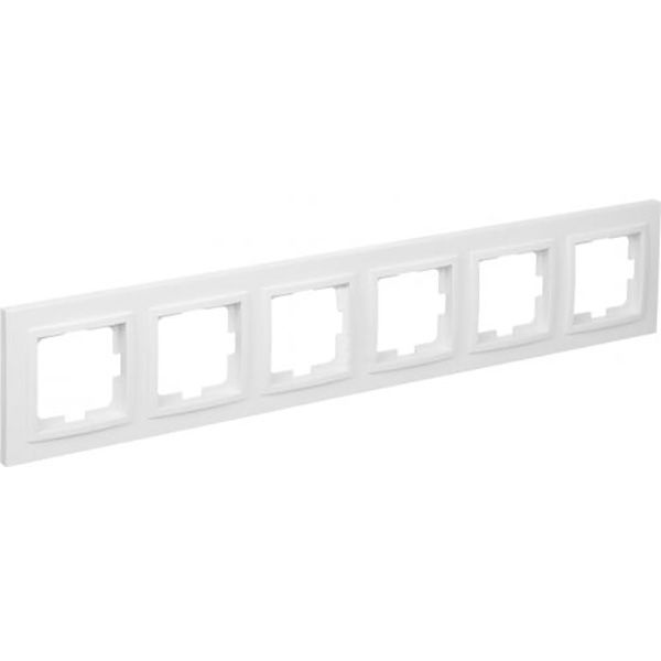 Рамка шестимісна Mono Despina універсальна білий 102-190000-166