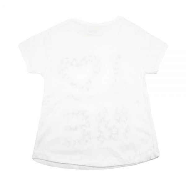 Футболка для дівчаток AKKU квіточки р.116 білий 