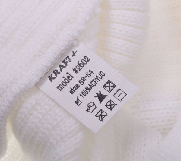 Шапочка дитяча для дівчинки Kraft+ арт. 2602 р.52-54 білий 