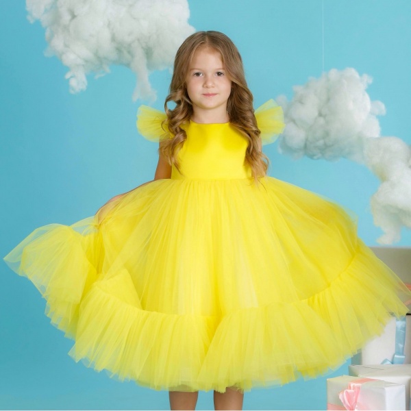 Платье Maya-MI Пушинка с крылышками 0105-0071-0 р.116 желтый 