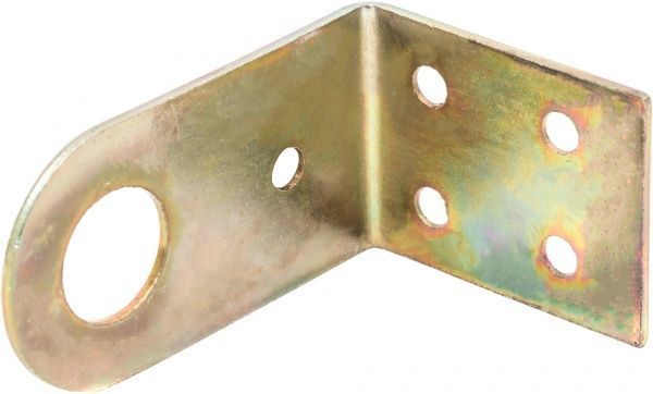 Проушина для замка  гнутая 75x52x40x2 мм 75 мм желтый цинк