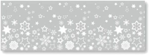 Лента самоклеящаяся Снежинки 2 белая 7,5 см x 2 м 203584488 Heyda