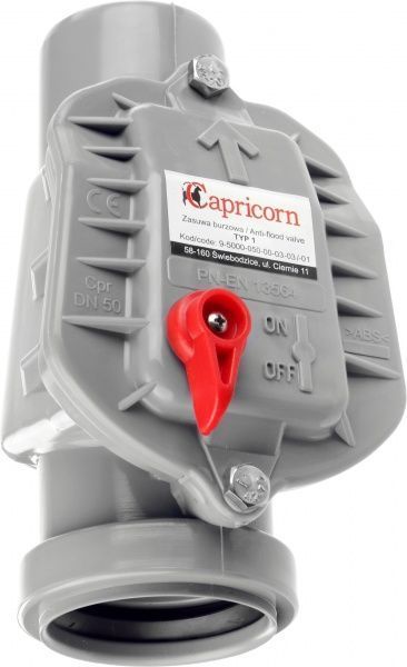 Клапан каналізаційний Capricorn зворотній ПП d50