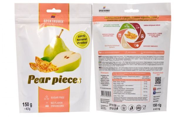 Снеки Spektrumix скибочки грушеві 150 г 
