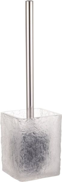 Ершик для унитаза Luna doris черный прозрачной колбой