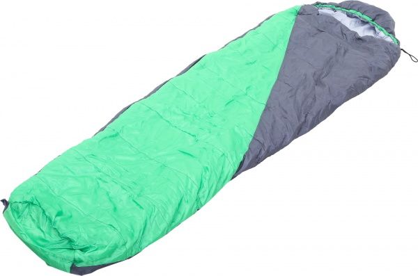 Спальний мішок з капюшоном сіро-зелений