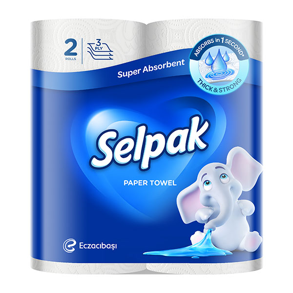 Бумажные полотенца Selpak Super Absorbent трехслойная 2 шт.