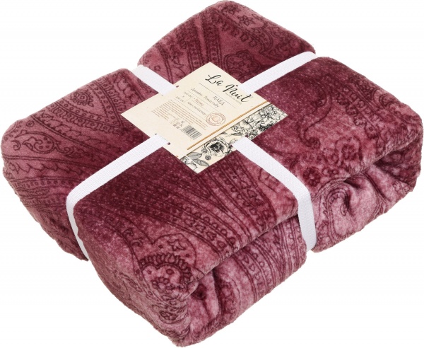 Плед Frannel Persis Ruby 200x220 см бордовый La Nuit 