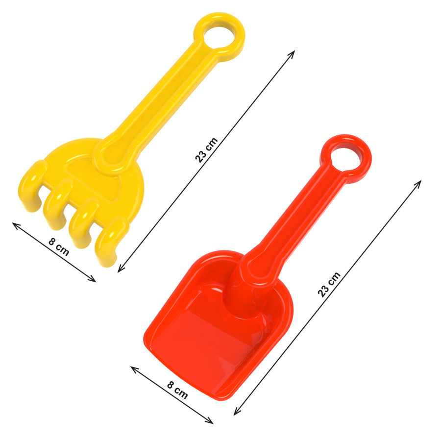 Набір для гри з піском PIXIE Лопатка + грабельки Б 1775