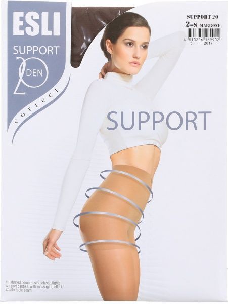 Колготки женские ESLI Support Support 20 den marrone р. 2 коричневый 