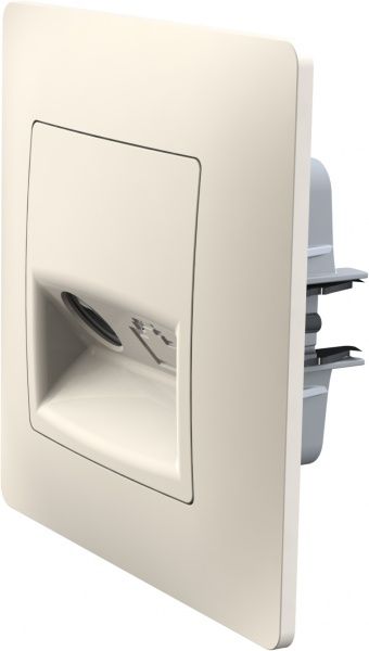 Розетка TV кінцева Plank Electrotechnic Classic/Nordic слонова кістка PLK0811131