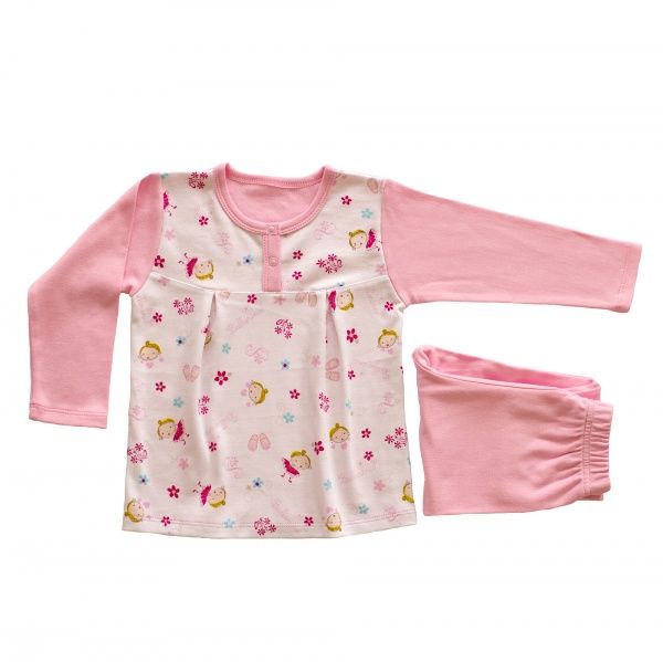 Пижама для девочек Lucky tots р.92 розовый 1548 
