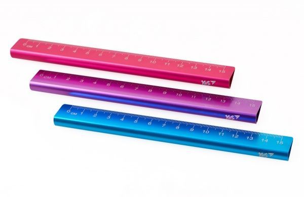 Линейка Triangle 15 см бирюзовая 370527 YES