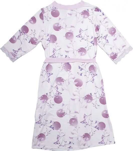 Халат домашний Roksana Euphoria 542/60286 р. L белый с розовым 