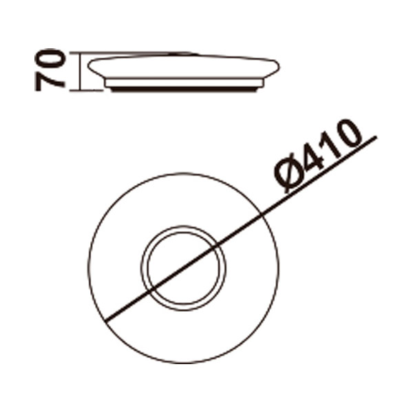 Світильник світлодіодний Accento lighting 36 Вт опал білий 4000 К ALTD-TRY-SS36-ATHENA
