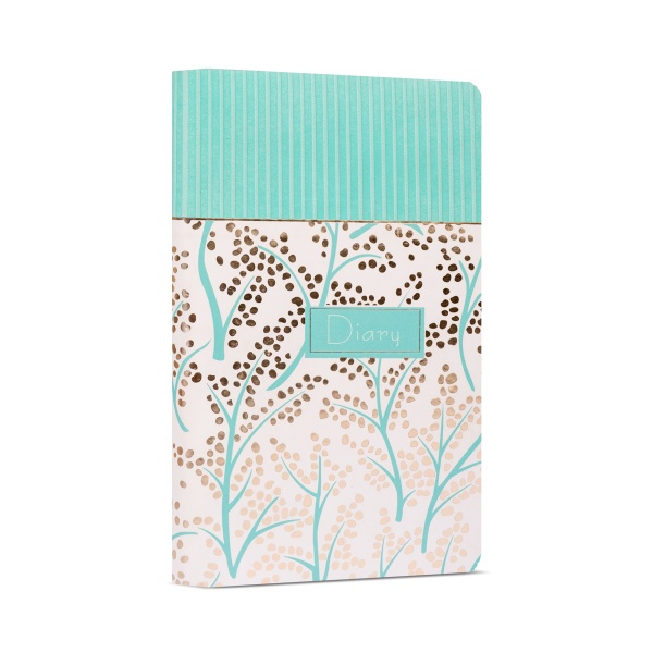 Дневник недатированный бирюзовый YES Sonata A5 2022