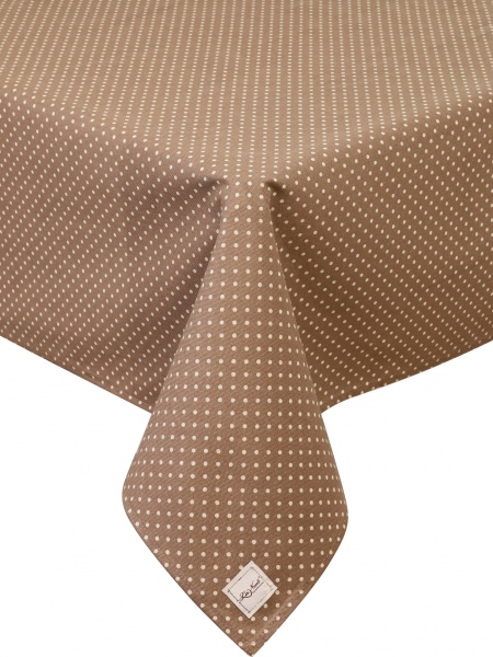 Скатерть Lucy горошек 133x110 см бежевый La Nuit 