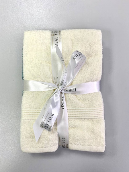 Набір рушників махрових 30x45 см бежево-м'ятний Ideal 