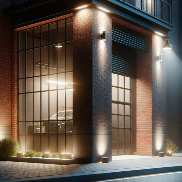 Світильник вуличний настінний Eurolamp 30 Вт GX53 /чорний LH-GX53(spot)N2