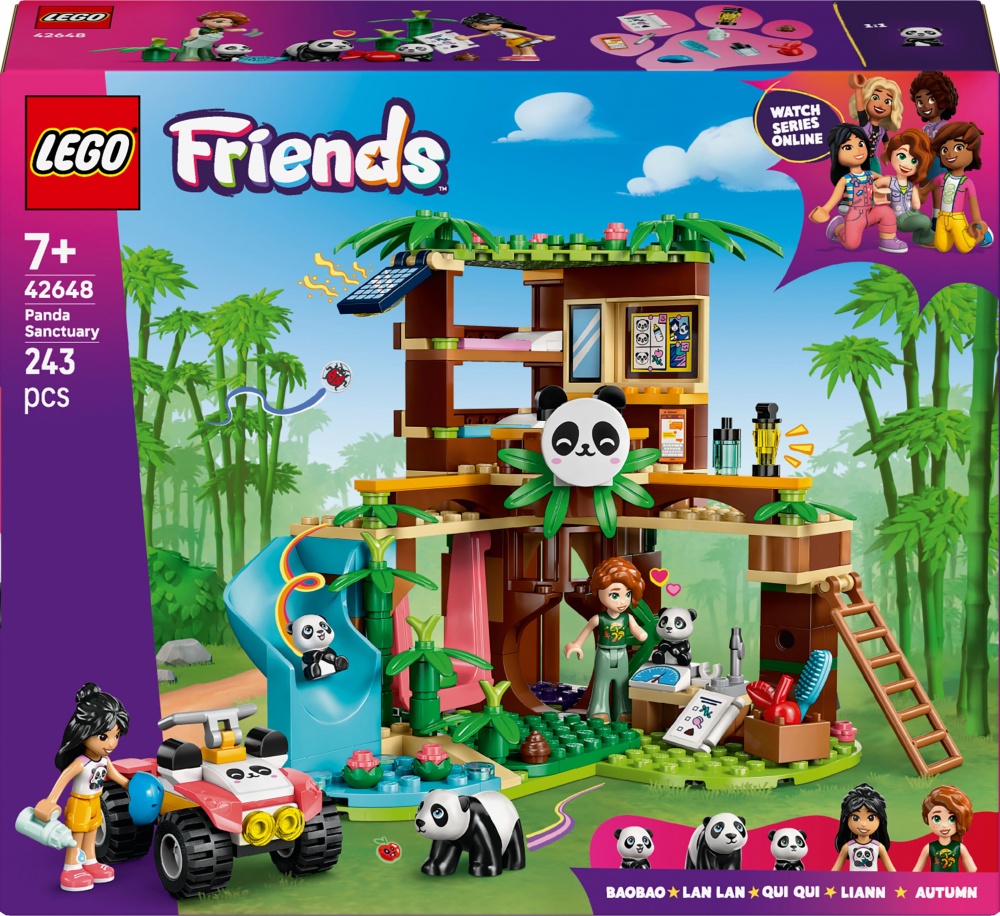 Конструктор LEGO Friends Догляд за тваринами в заповіднику панд 42648