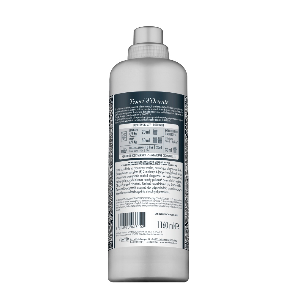 Кондиционер для белья Tesori d’Oriente Белый мускус 1,16 л