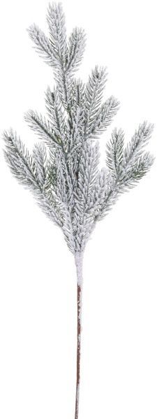 Декорація новорічна Гілка хвойна засніжена 62 см EPI-EYK6-1589 